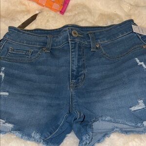 Blue Denim Shorts